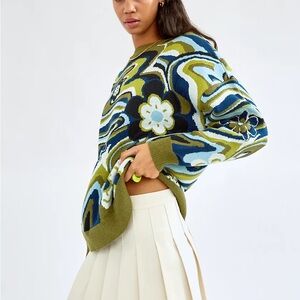 Aritzia Sunday Best Peggy Sweater - flower power groovy